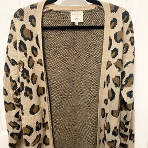 HAYDEN | Girls | Leopard Print Cardigan | Size XL